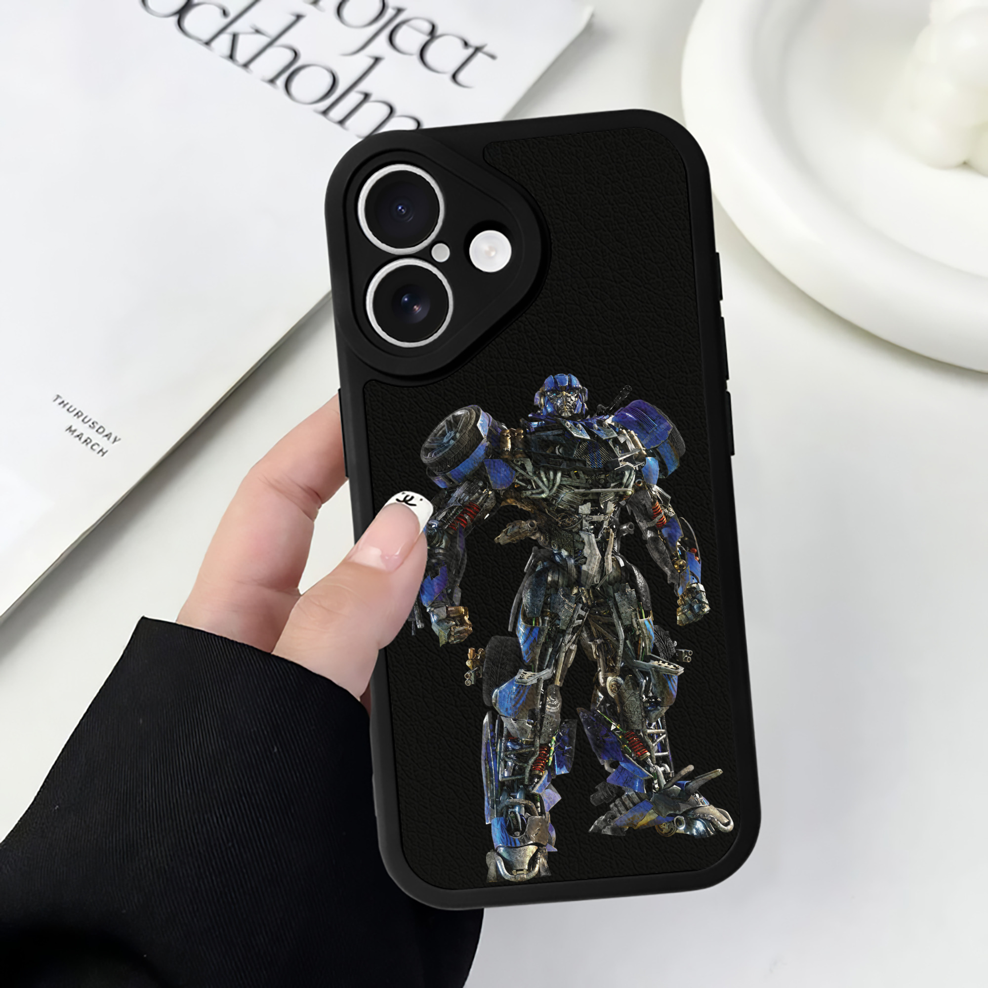 （画像用）  【iPhone 16シリーズ対応】シリコンスマホケース（レザー調） 材質：シリコン
